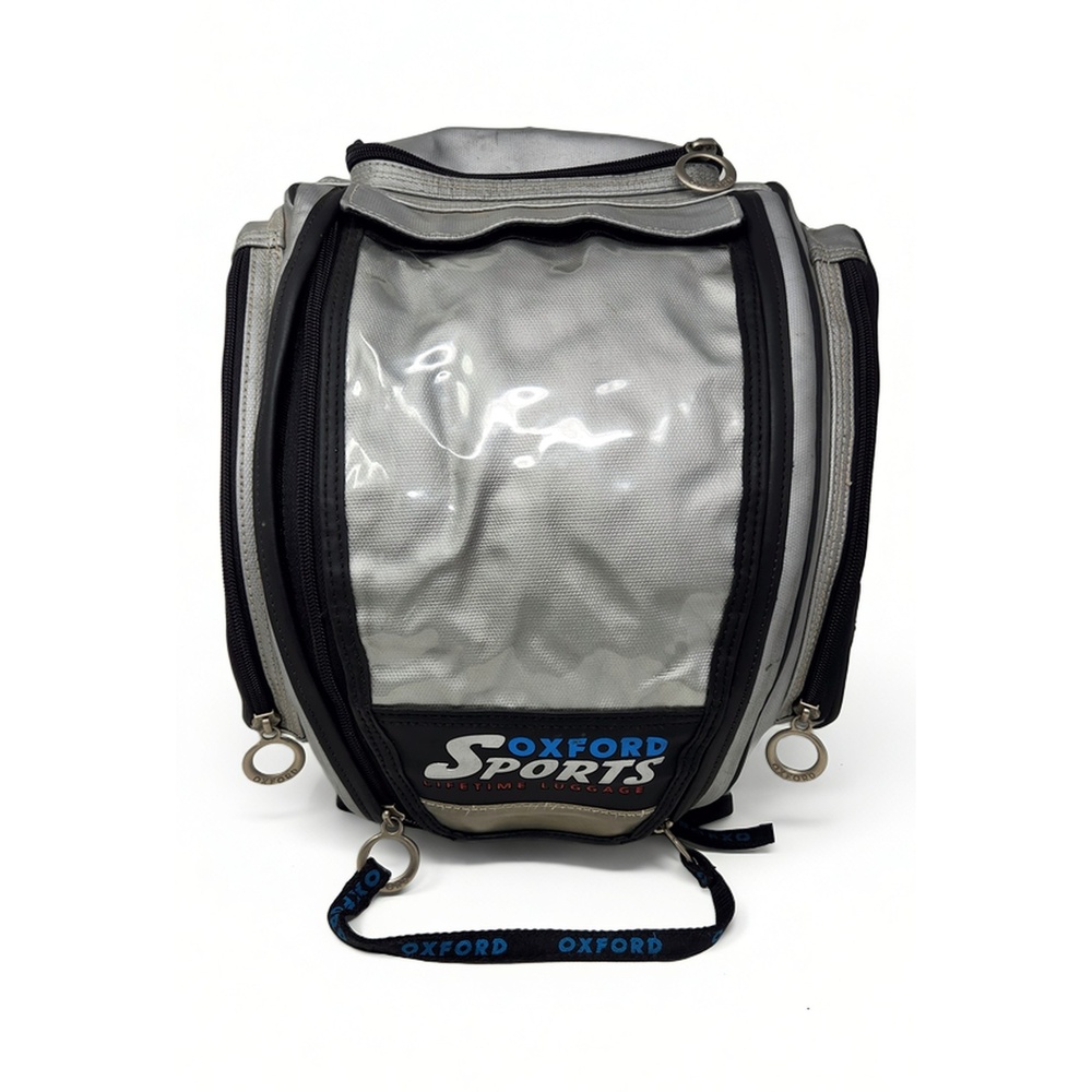 Oxford Sports Magnetic Expandable Motorcycle Tank Bag Touring Luggage Backpack